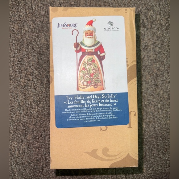 Jim Shore Heartwood Creek Holly Santa Claus Pint Sized Figurine New - Picture 4 of 5